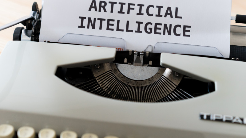 Schreibmaschine: Text: Artificial Intelligence
